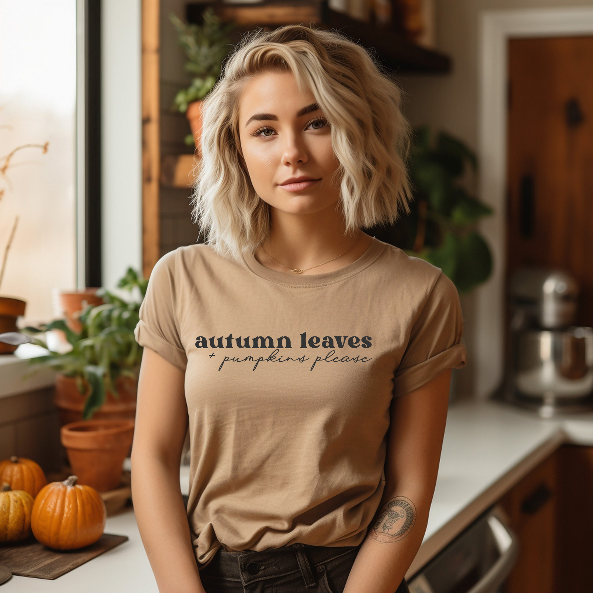 Fall autumn leaves shirt