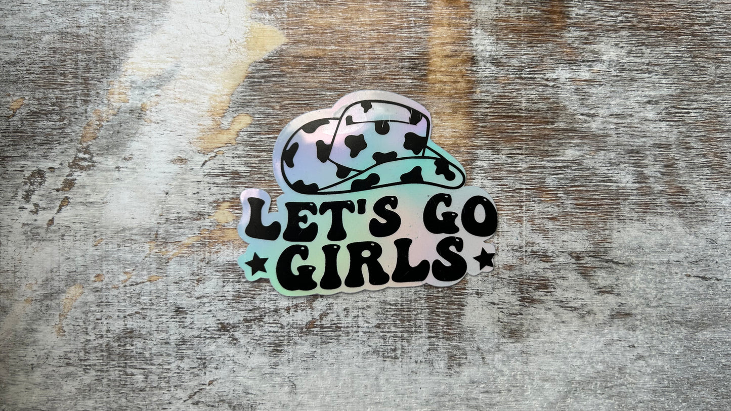 Let’s Go Girls Sticker