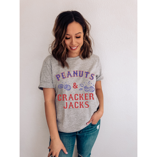 Peanuts & Cracker Jacks Baseball Tee