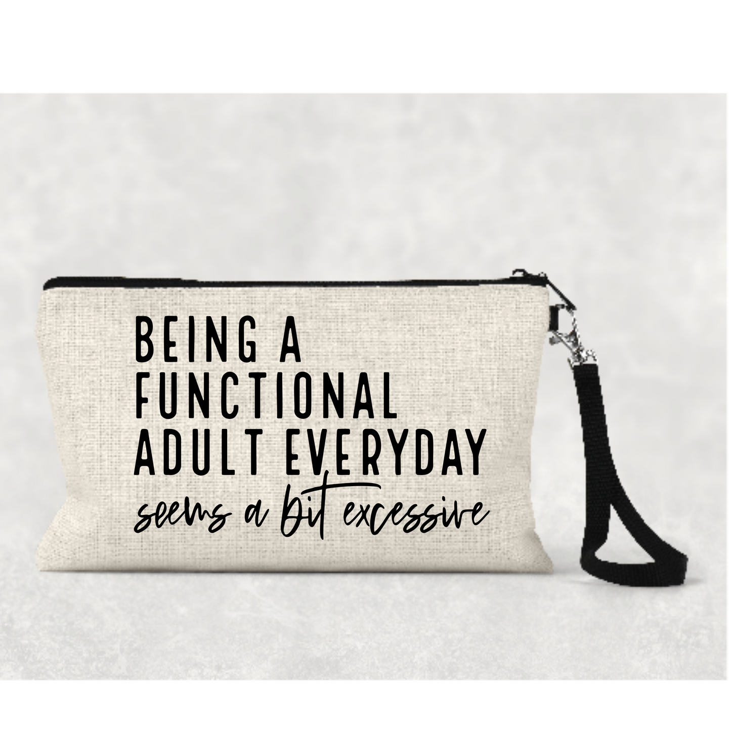 Being a functional adult cosmetic bag