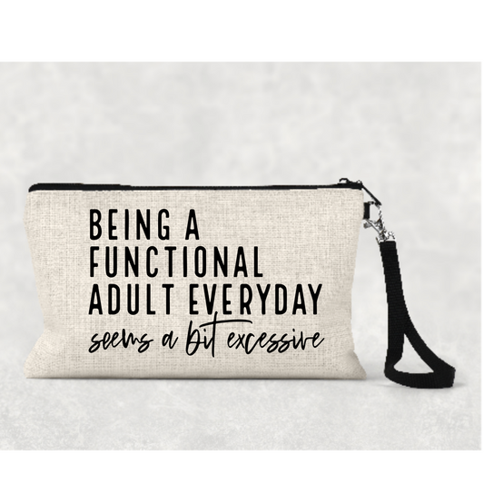 Being a functional adult cosmetic bag