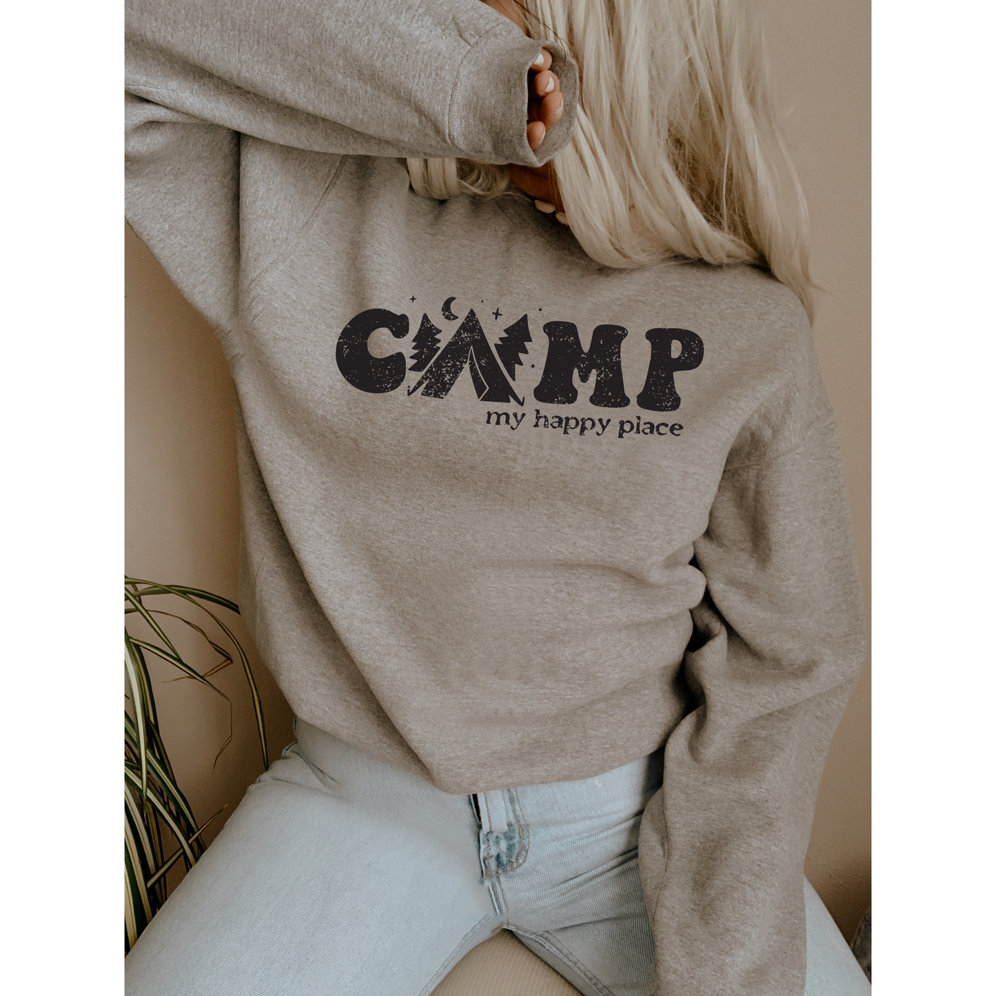 Camp is my Happy Place Crewneck